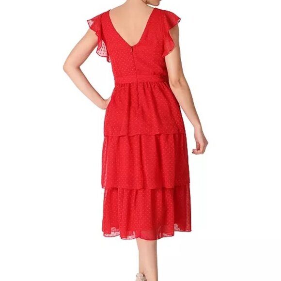 FLASH SALE! 💋 NWOT Fiery Red Dress from Julia Jordan! - Picture 2 of 8